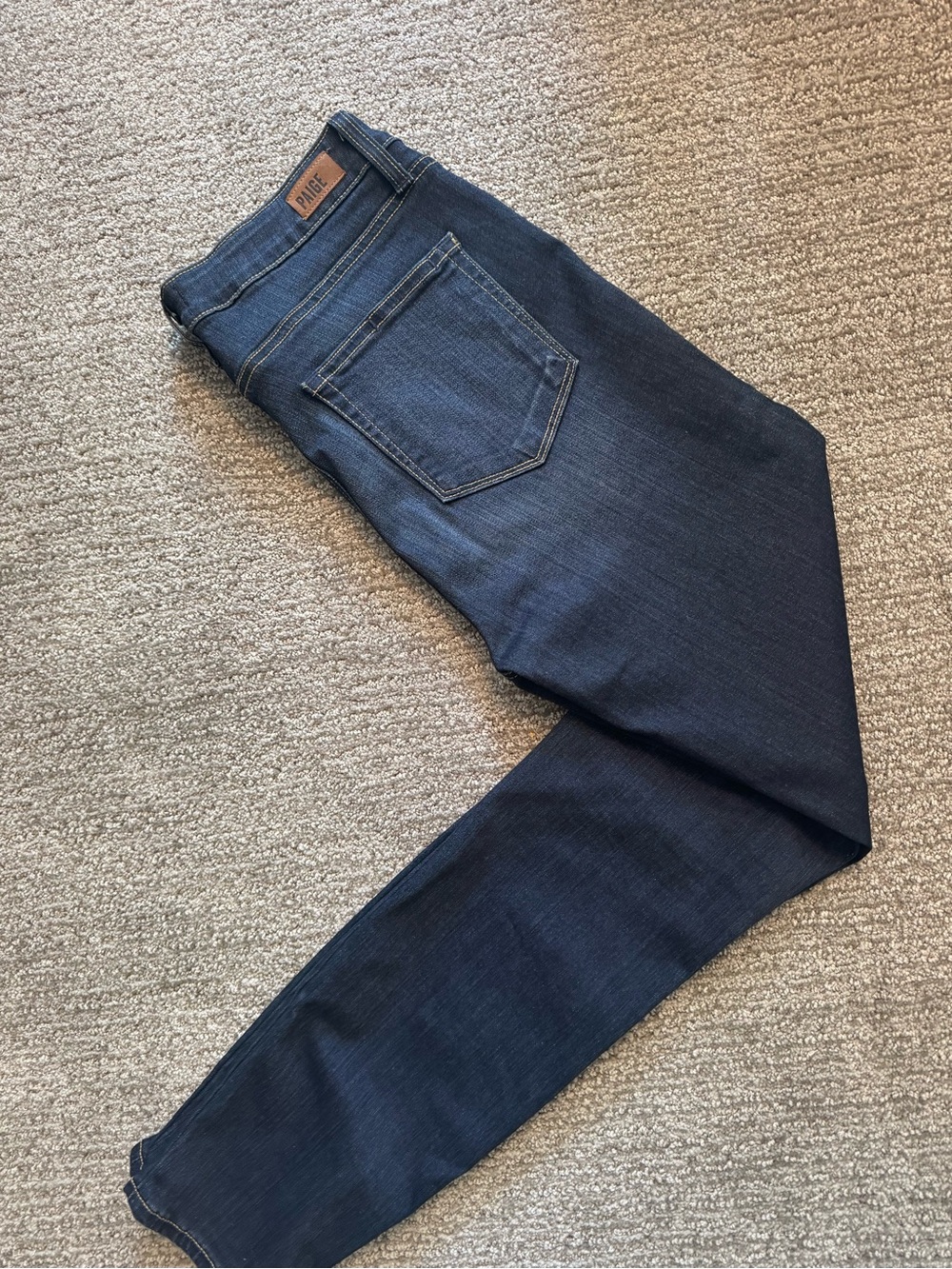 PAIGE Women's Hoxton Ankle Jean in Dark Indigo Straight size 29